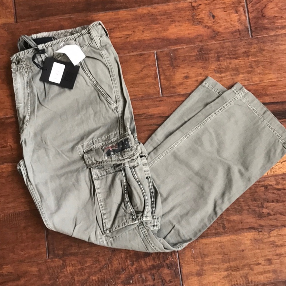 Olive Cargo Pants, Size 36 x 32